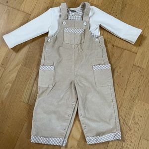 Corduroy overalls tan 24 months